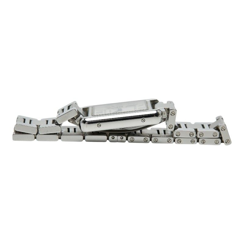 Cartier Tank Solo SM Watch White Silver Stainless Steel — view 4