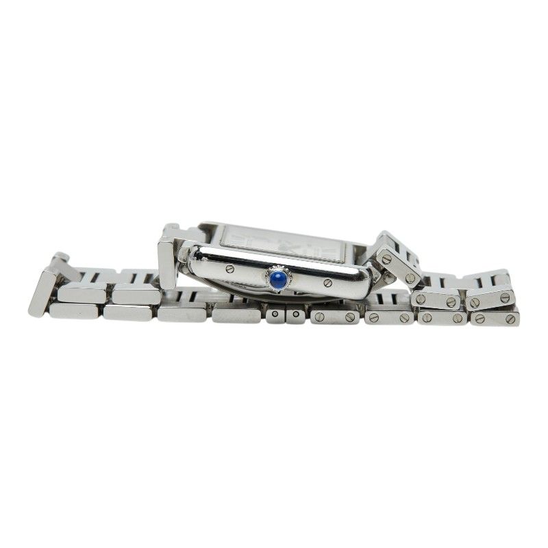 Cartier Tank Solo SM Watch White Silver Stainless Steel — view 3