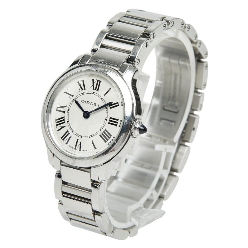 Cartier Ronde Must de Cartier on Line Limited Edition Watch White Silver — view 2