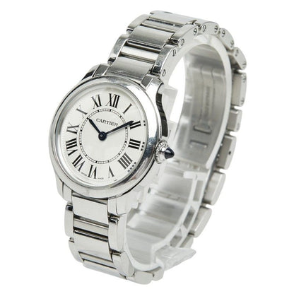 Cartier Ronde Must de Cartier on Line Limited Edition Watch White Silver — view 2