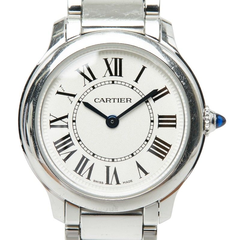 Cartier Ronde Must de Cartier on Line Limited Edition Watch White Silver