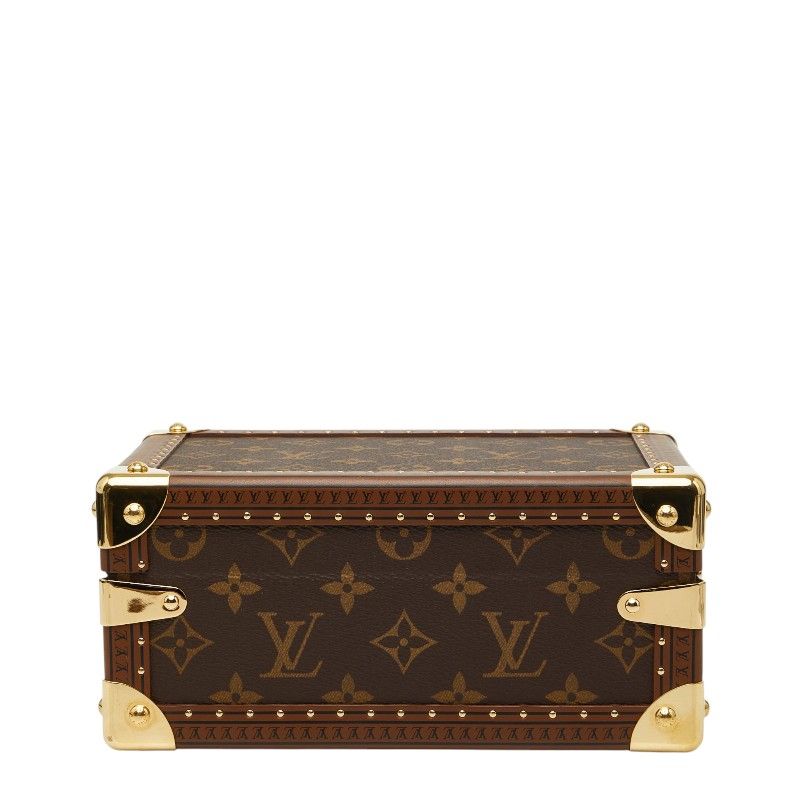 Louis Vuitton Monogram Petite Valise Mini Trunk 2-Way Shoulder Bag Brown Leather — view 3