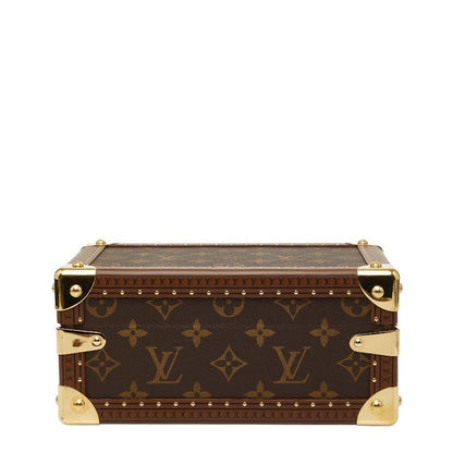 Louis Vuitton Monogram Petite Valise Mini Trunk 2-Way Shoulder Bag Brown Leather — view 3