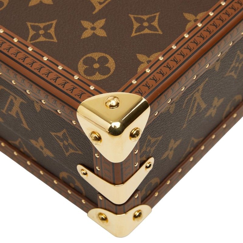 Louis Vuitton Monogram Petite Valise Mini Trunk 2-Way Shoulder Bag Brown Leather — view 7