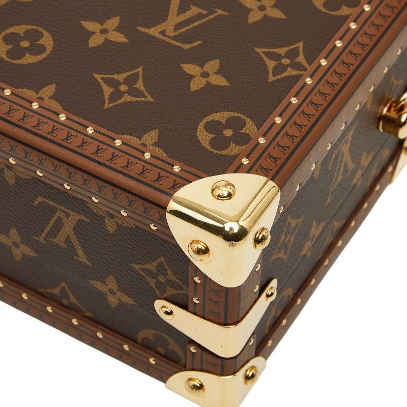Louis Vuitton Monogram Petite Valise Mini Trunk 2-Way Shoulder Bag Brown Leather — view 6