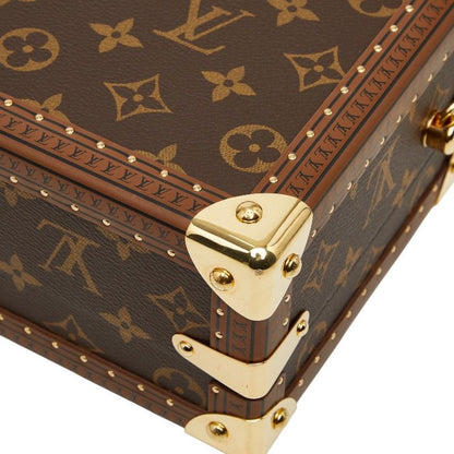 Louis Vuitton Monogram Petite Valise Mini Trunk 2-Way Shoulder Bag Brown Leather — view 6