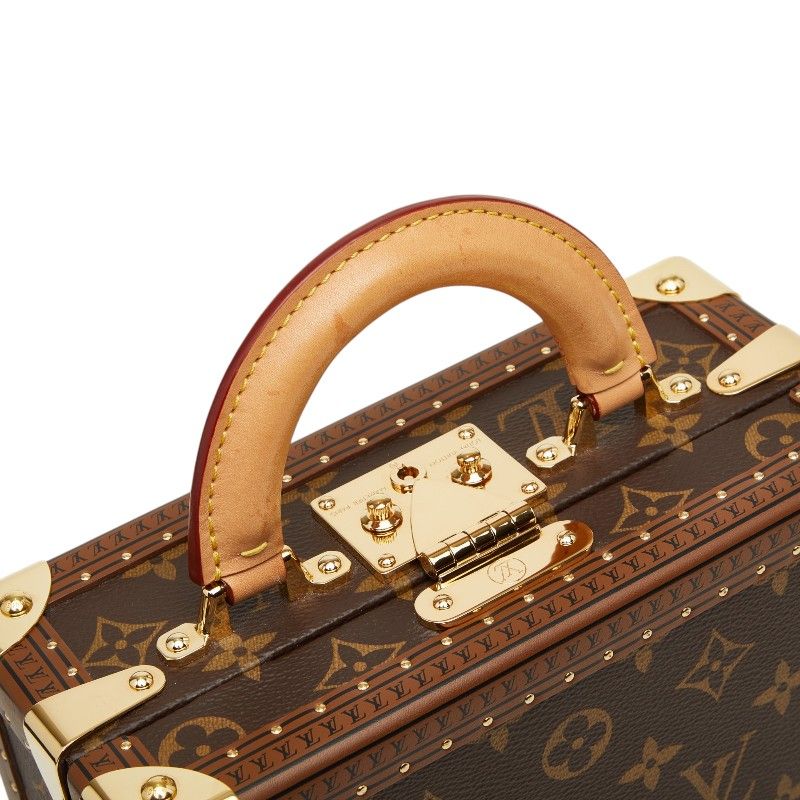 Louis Vuitton Monogram Petite Valise Mini Trunk 2-Way Shoulder Bag Brown Leather — view 8