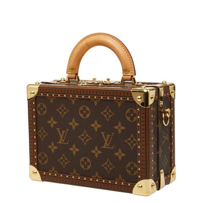 Louis Vuitton Monogram Petite Valise Mini Trunk 2-Way Shoulder Bag Brown Leather — view 2