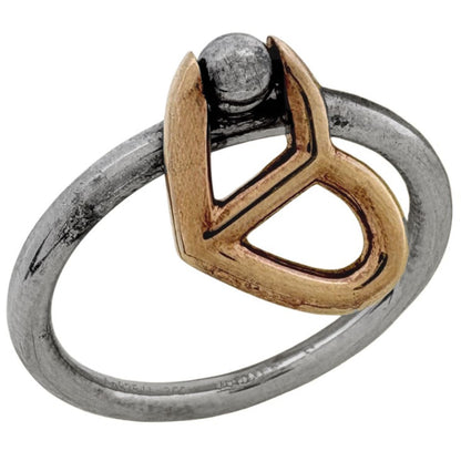 Hermes Chaine D'ancre Heart Ring 925 Sterling Silver