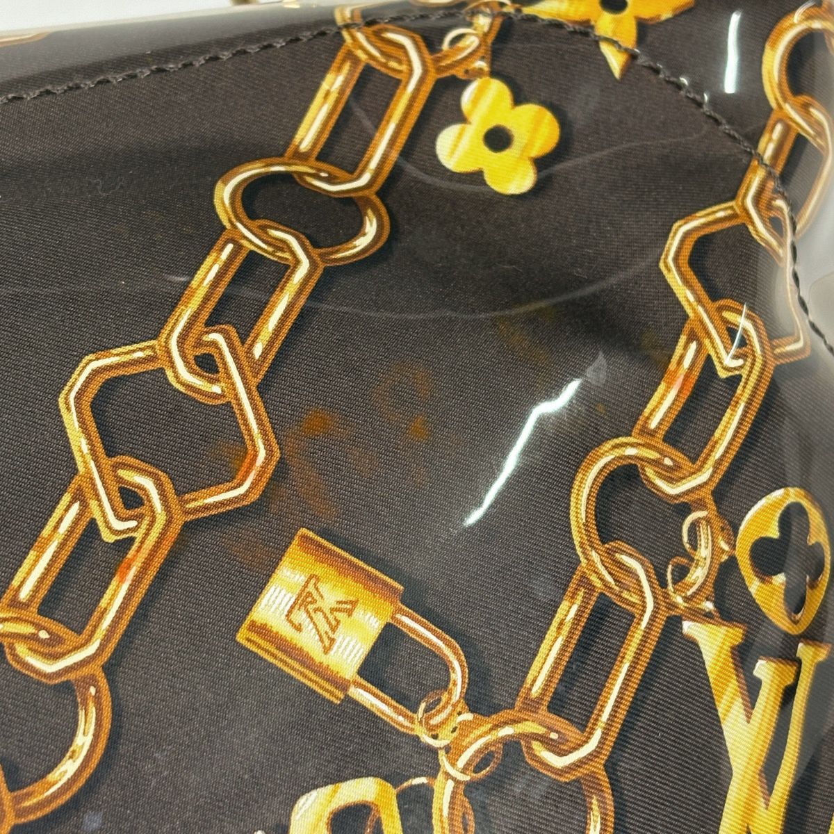 Louis Vuitton Sac Fermoir Monogram Charm Handbag Vinyl — view 5