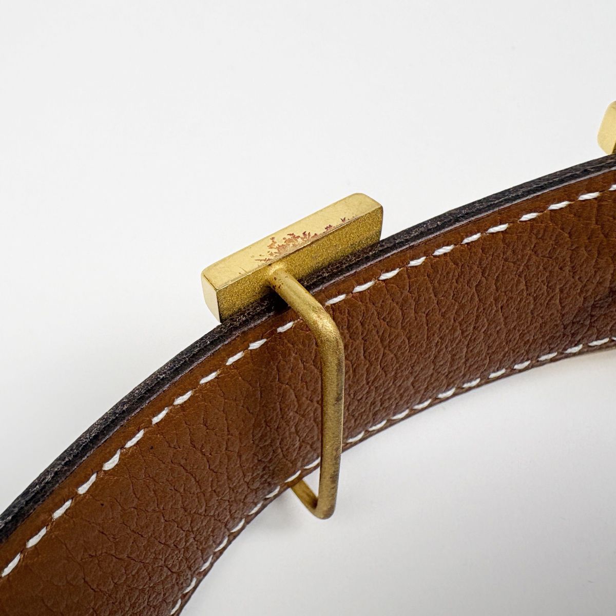 Hermes Constance Reversible Belt Leather Black Brown — view 2
