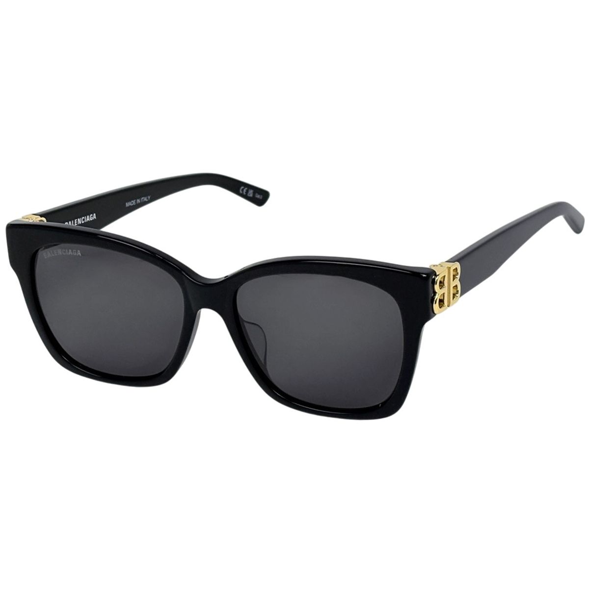 Balenciaga Logo Sunglasses Asian Fit Eyewear Acetate Black