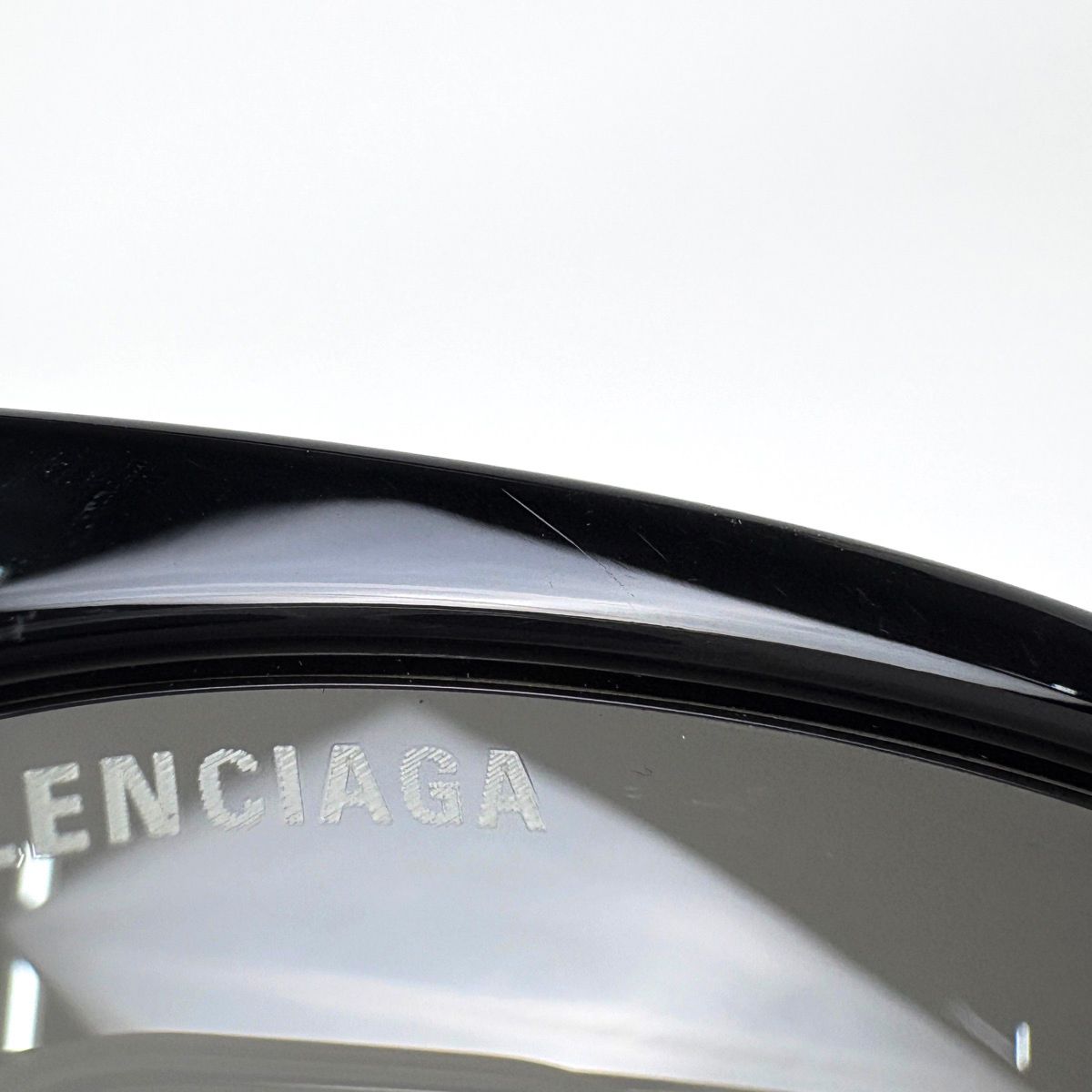 Balenciaga Logo Sunglasses Asian Fit Eyewear Acetate Black — view 4