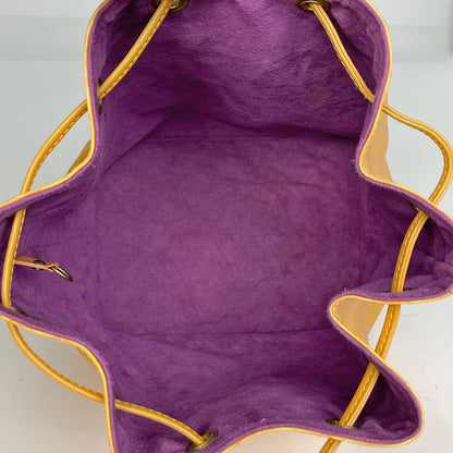 Louis Vuitton Drawstring Shoulder Bag Epi Tassiri Yellow — view 8