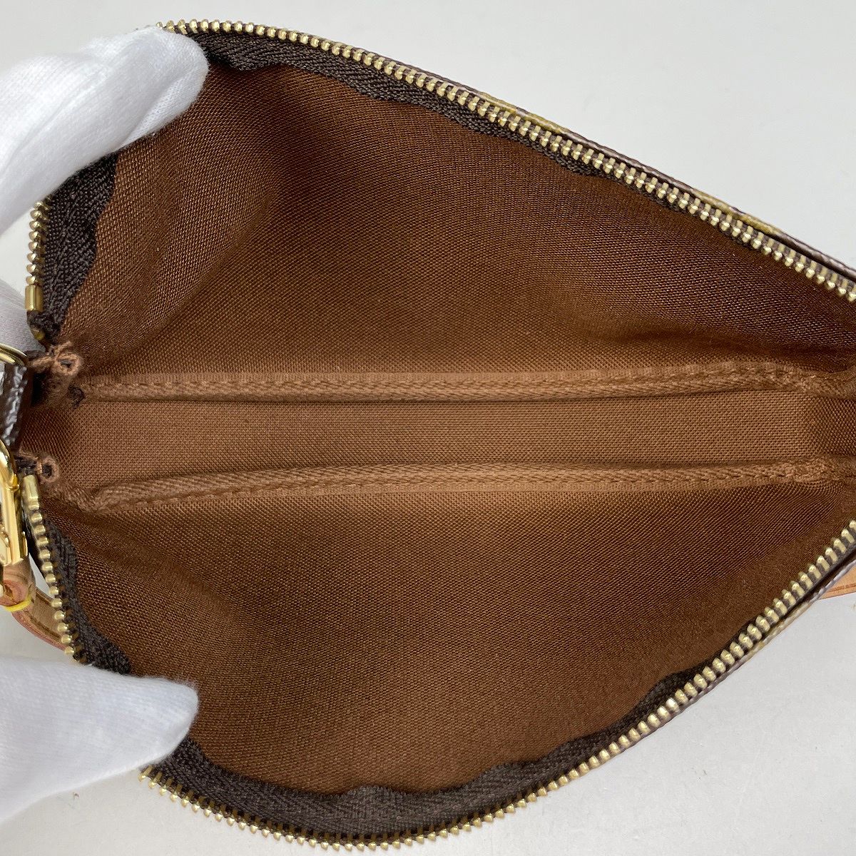 Louis Vuitton Pochette Makeup Cosmetics Pouch Monogram Brown — view 7
