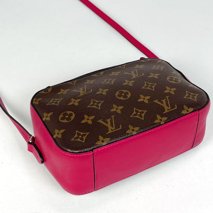 Louis Vuitton Saintonge Fringe Pochette Shoulder Bag Monogram Brown Frisia — view 2