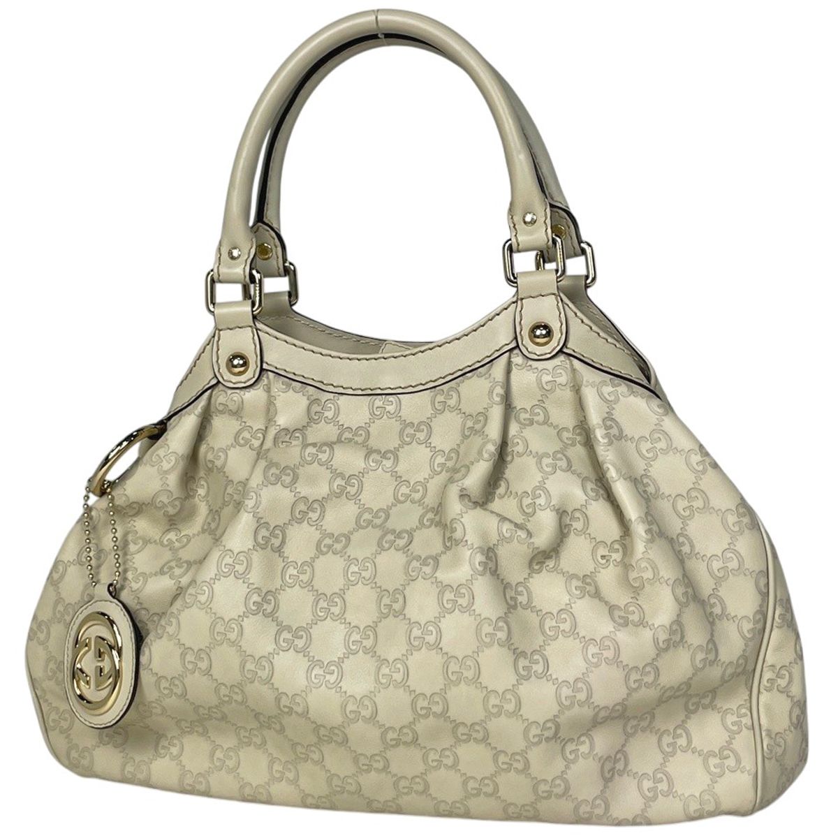 Gucci Guccissima Ski Handbag Shimarais the Ivory