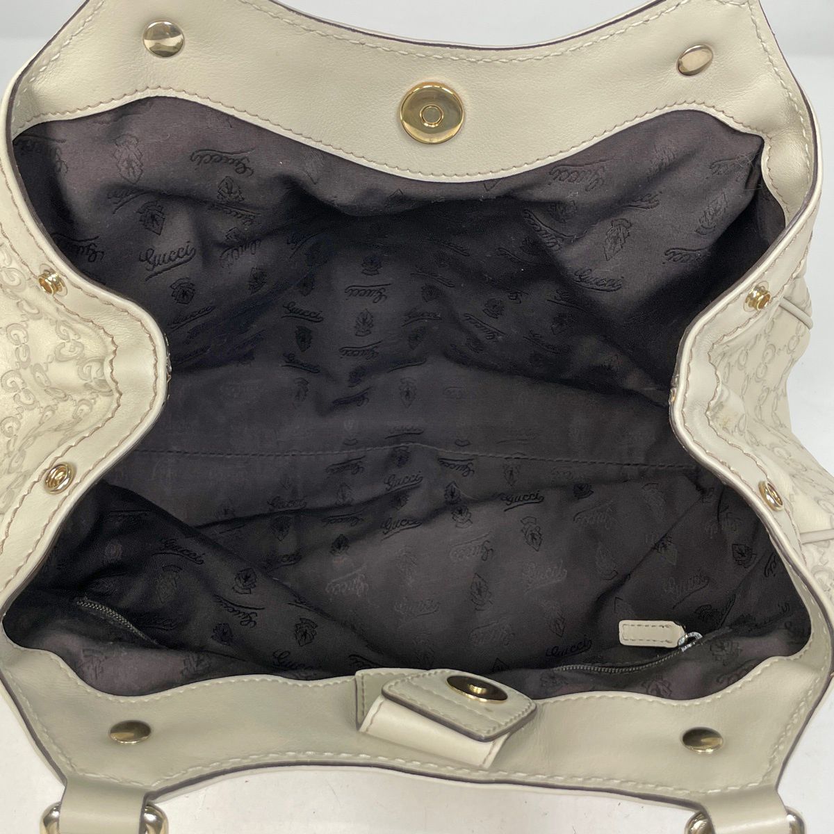 Gucci Guccissima Ski Handbag Shimarais the Ivory — view 6