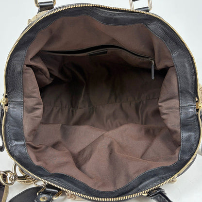 Gucci GG Handbag Canvas Beige Black — view 7