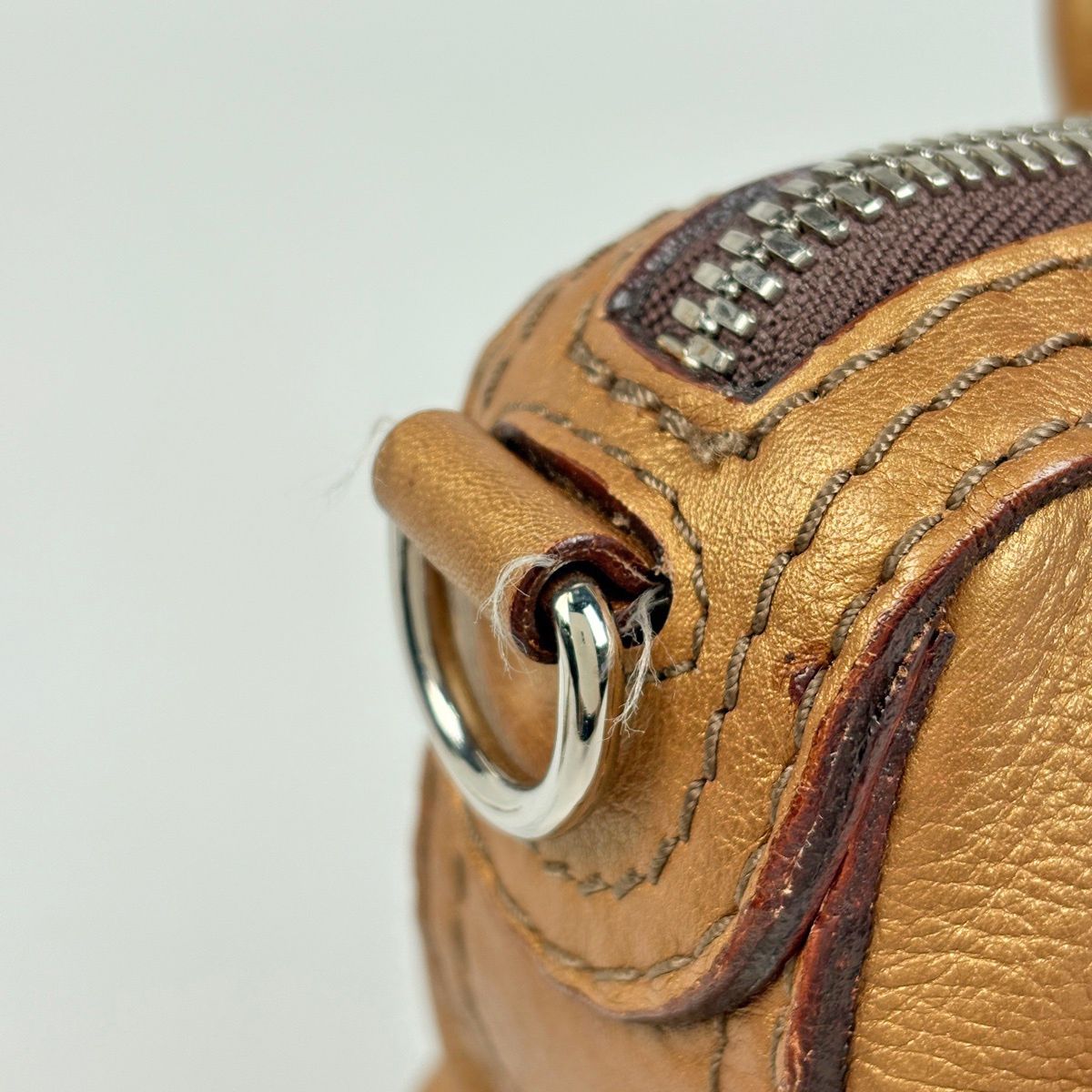 Loewe Fiesta Handbag 2-Way Leather Blanc — view 4