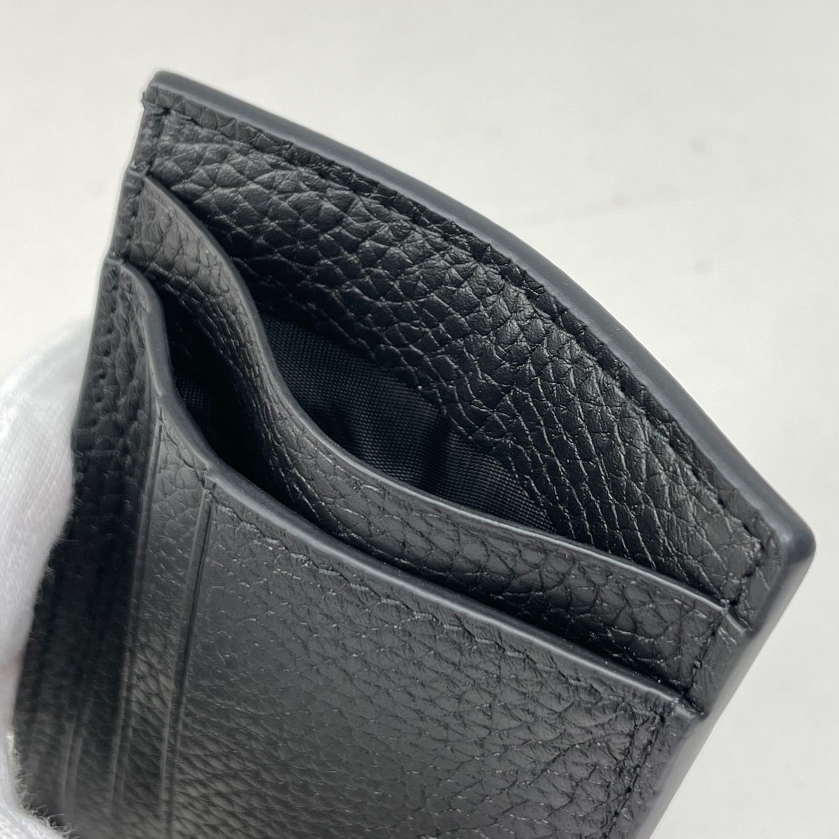 Gucci Jumbo GG Card Case Business Leather Black — view 5