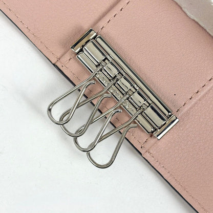 Louis Vuitton Multicles 4 Key Case Monogram Mahina Jasmine Pink Key Holder — view 4