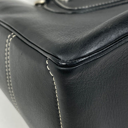 Celine Boogie Bag Blason Handbag Leather Black — view 3