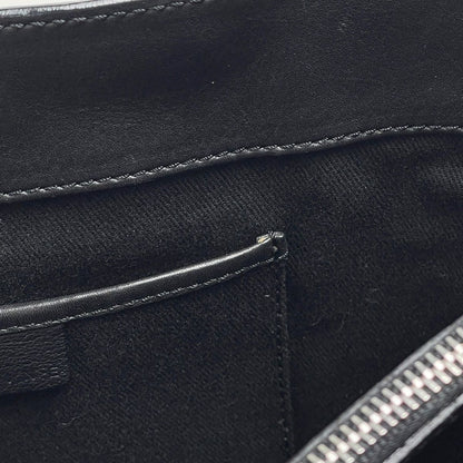 Celine Boogie Bag Blason Handbag Leather Black — view 8