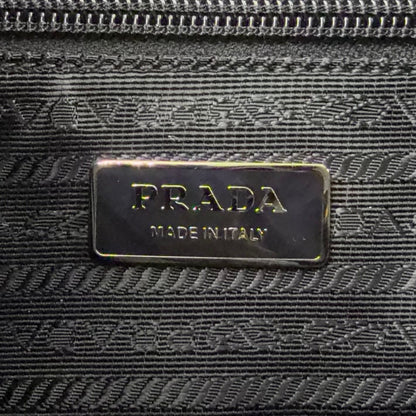 Prada Nylon Black Shoulder Bag Silver — view 4