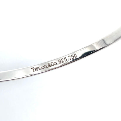 Tiffany & Co Hook Eye Gold Silver Bangle Bracelet — view 4