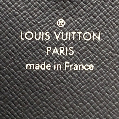 Louis Vuitton Graphic Business Card Case with Initials Leather Black Silver — view 4
