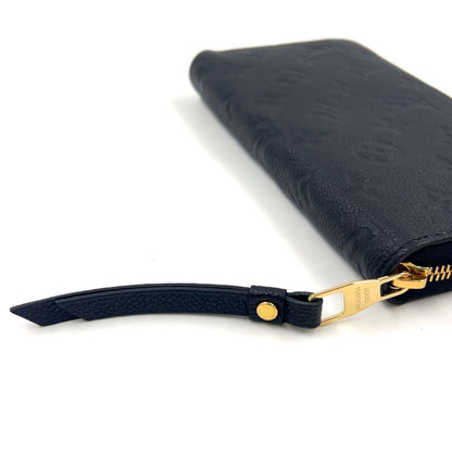 Louis Vuitton Zippy Wallet Monogram Empreinte Noir Leather Black Round Gold — view 8