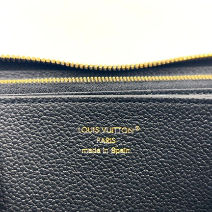 Louis Vuitton Zippy Wallet Monogram Empreinte Noir Leather Black Round Gold — view 4