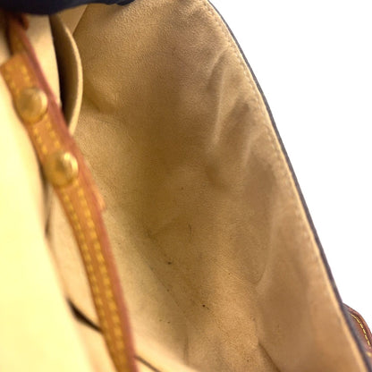 Louis Vuitton Pochette Twin GM Monogram Leather Brown Shoulder Bag Gold — view 7