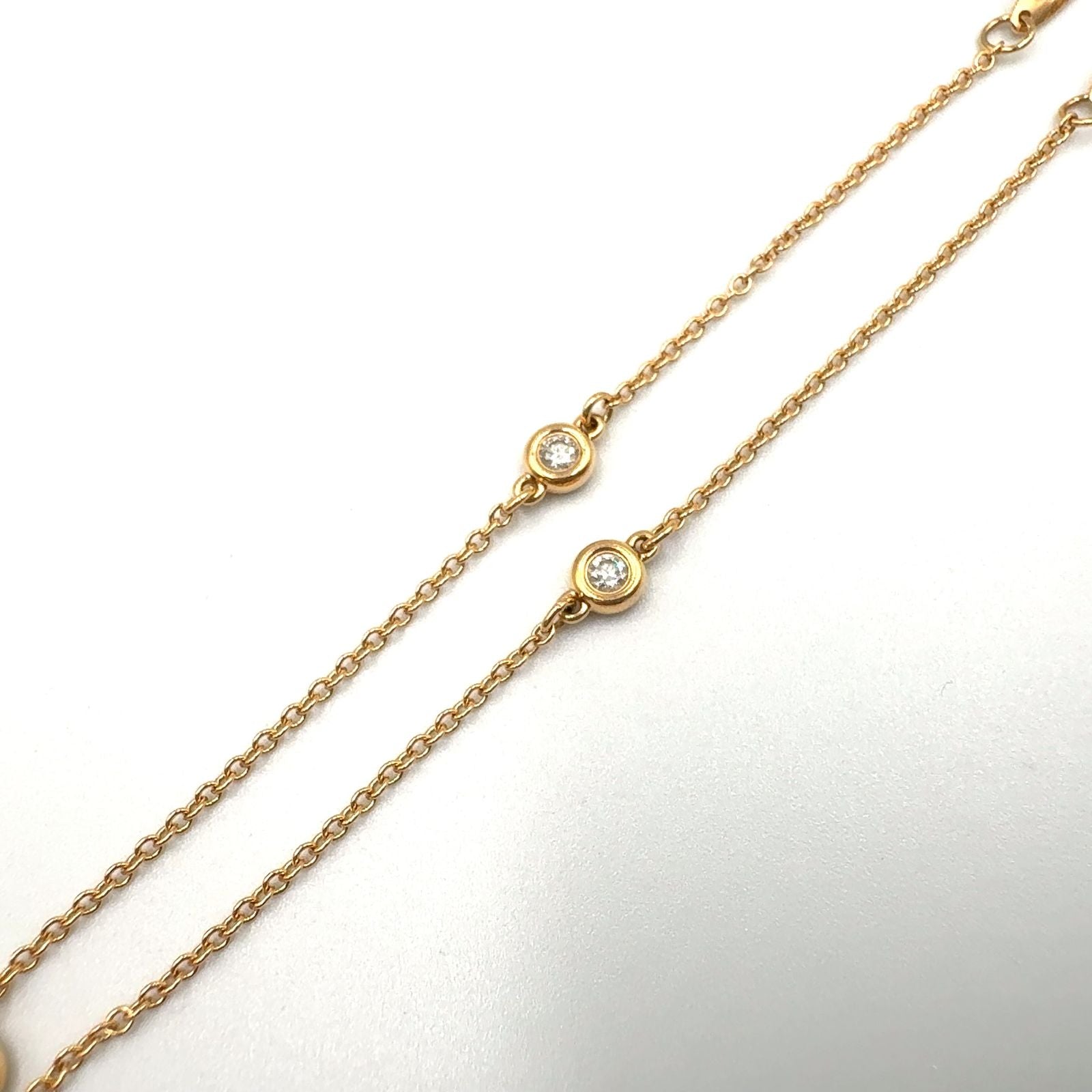 Tiffany & Co by the Yard Diamond Gold Bracelet Bangle — view 6