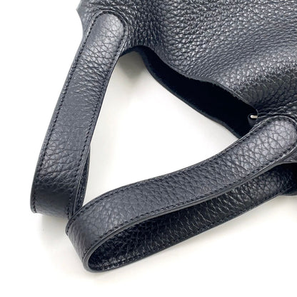 Hermes Picotin Lock PM Taurillon Leather Black Handbag Silver — view 6