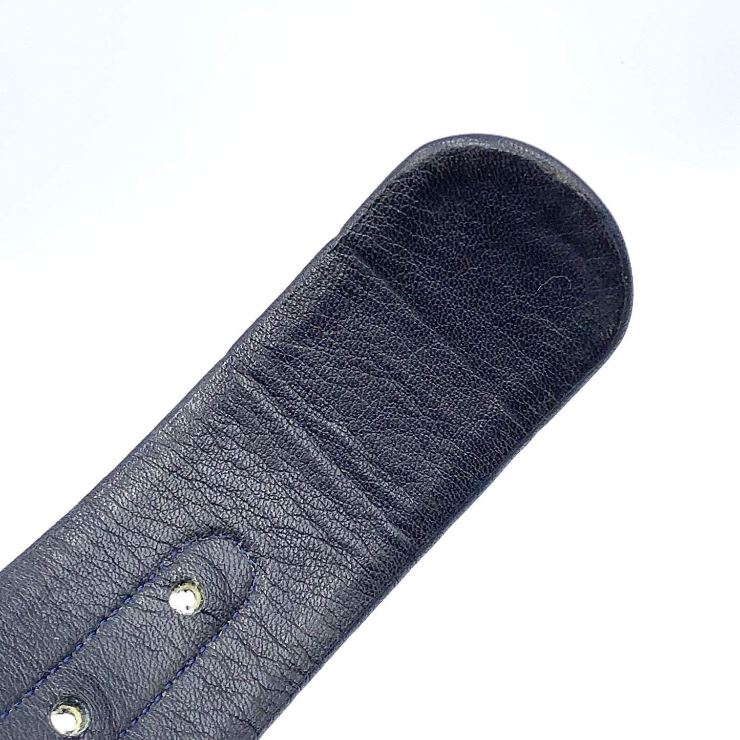 Dior Trotter Leather Canvas Navy Belt Gold — view 8