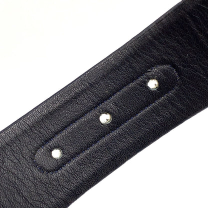 Dior Trotter Leather Canvas Navy Belt Gold — view 3