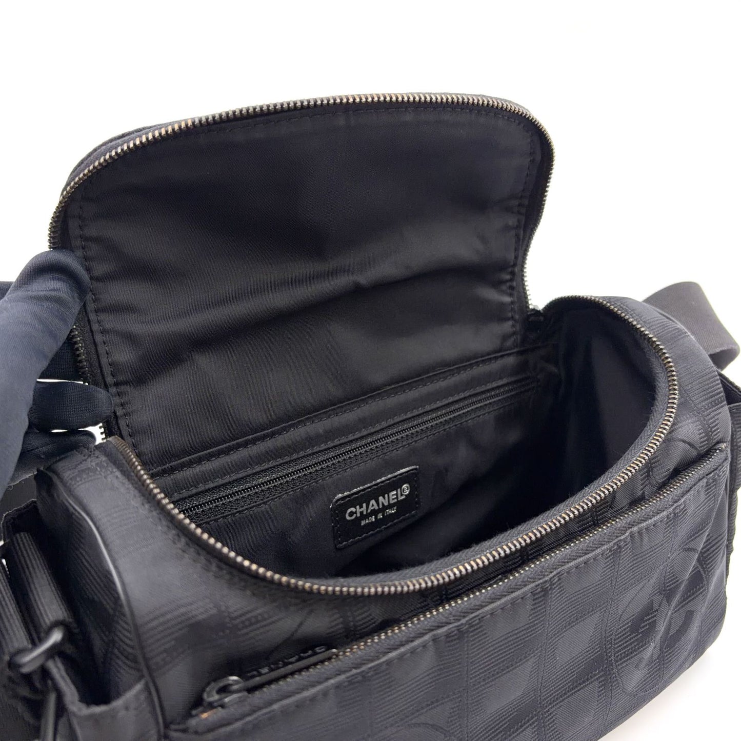 Chanel New Travel Line Nylon Black Shoulder — view 6