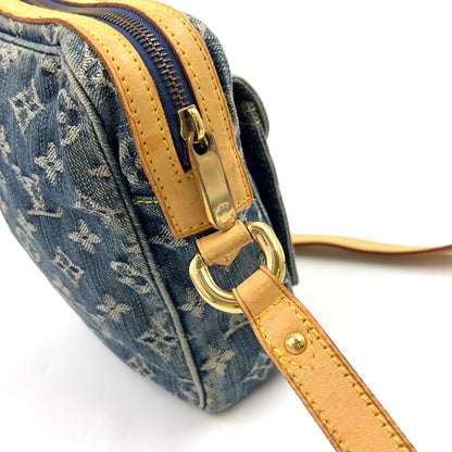 Louis Vuitton Camera Bag Monogram Denim Leather Blue Gold — view 6