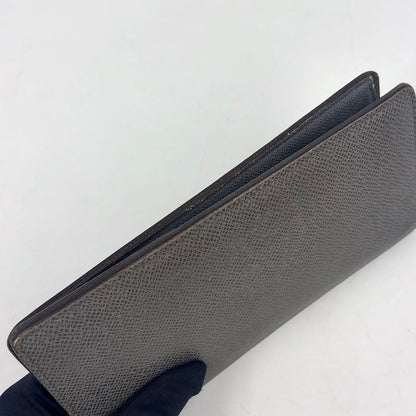 Louis Vuitton Portefeuille Brazza Taiga Boreal Leather Dark Navy Bifold Wallet — view 7