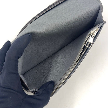 Louis Vuitton Portefeuille Brazza Taiga Boreal Leather Dark Navy Bifold Wallet — view 8