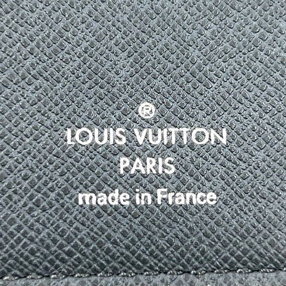 Louis Vuitton Portefeuille Brazza Taiga Boreal Leather Dark Navy Bifold Wallet — view 4
