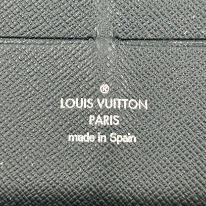 Louis Vuitton Zippy Organizer NM Damier Graphite Initial Black Zip Around — view 4