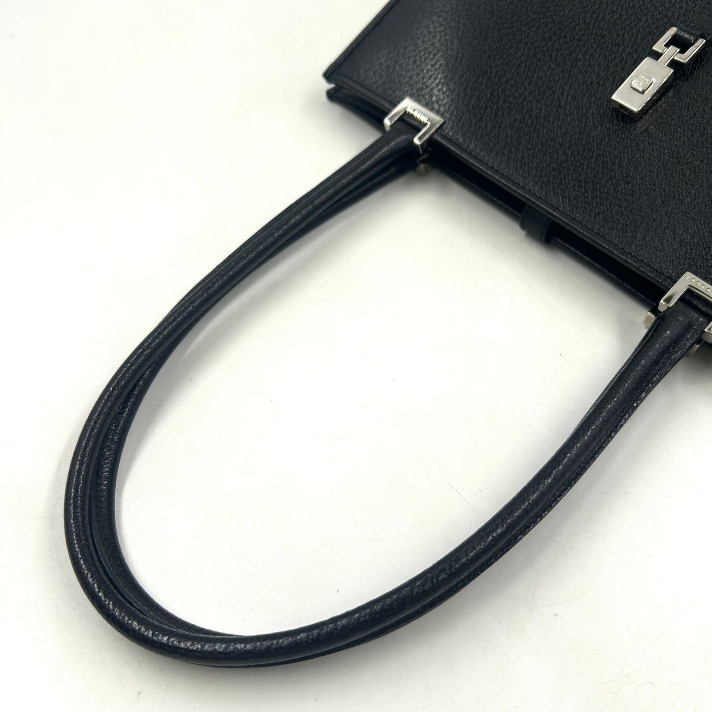Gucci Jackie Leather Black Tote Silver — view 7