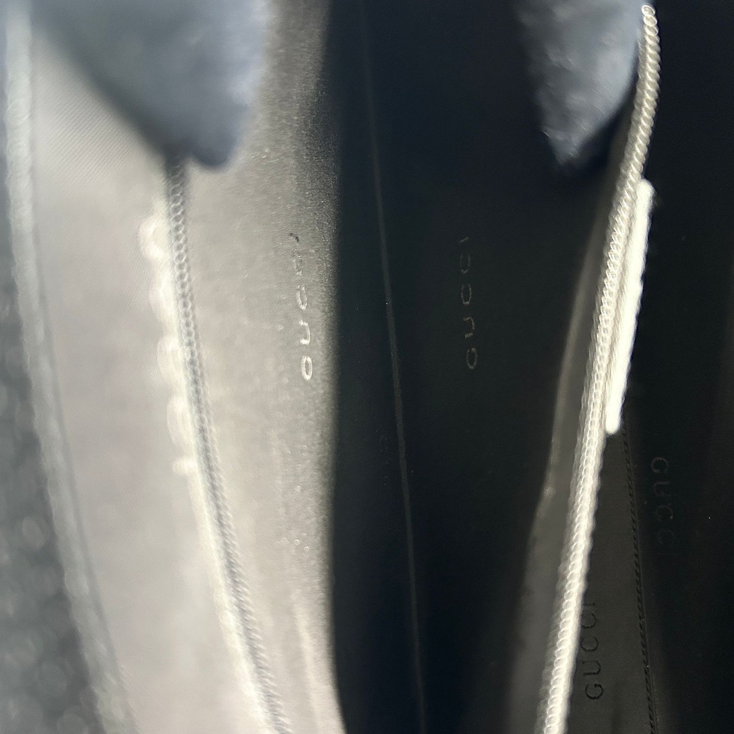 Gucci Jackie Leather Black Tote Silver — view 6