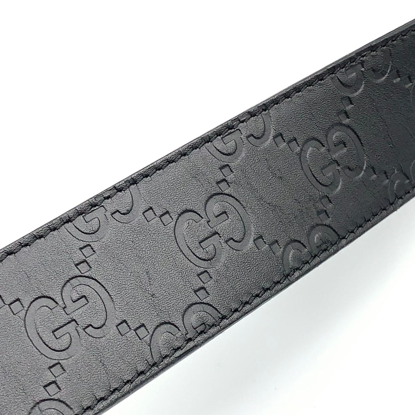 Gucci Interlocking Reversible Leather Brown Black Belt Silver — view 6