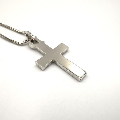 Dior Cross Logo Metal Silver Necklace — view 9