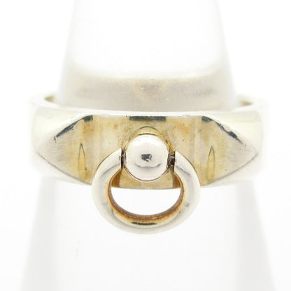 Hermes Ring 51 Collier de Champagne Silver