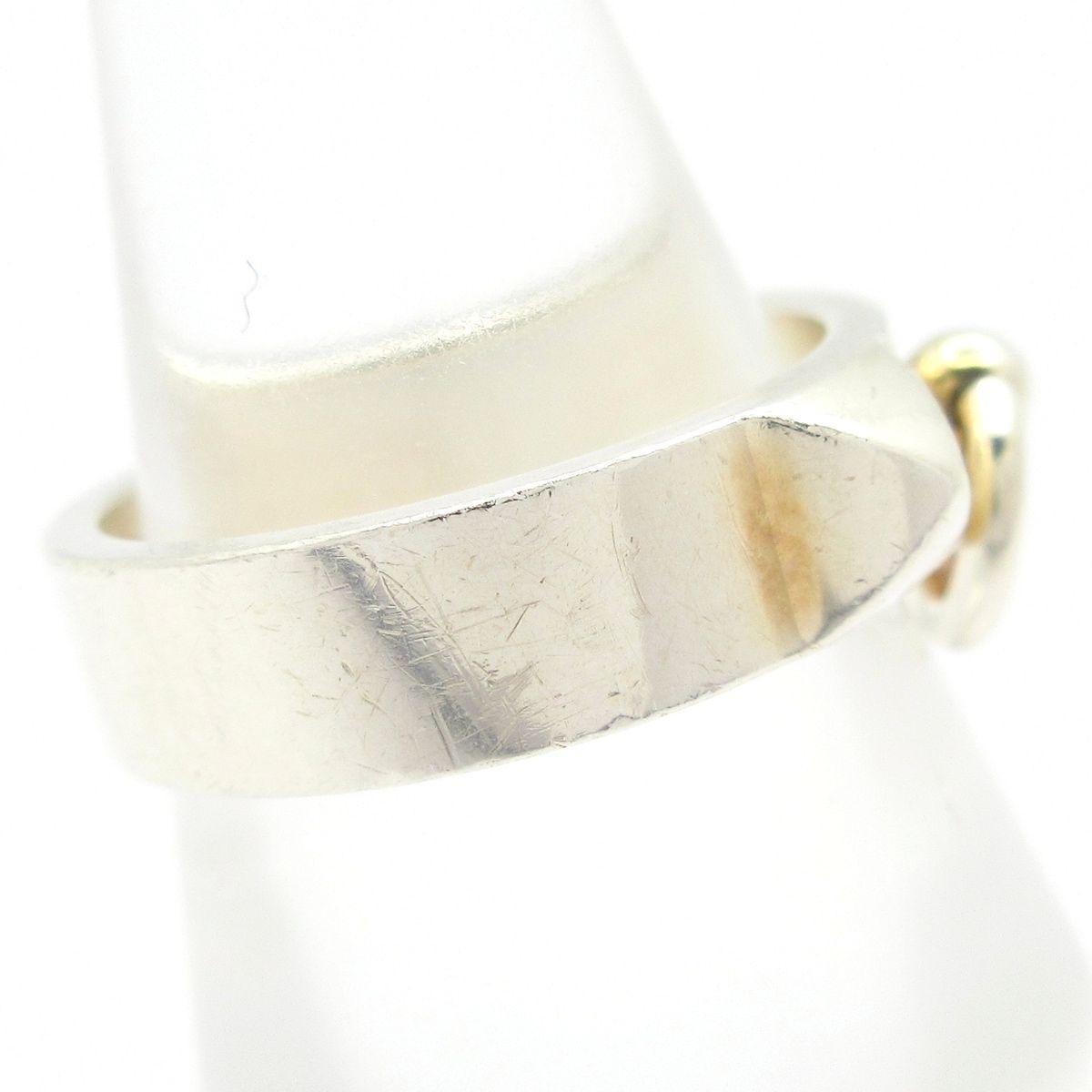 Hermes Ring 51 Collier de Champagne Silver — view 2